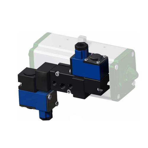 3/2 - 5/2 NAMUR solenoid valve with CNOMO coil ATEX - data accessoriattuatori - Example with 2 coils (Bistable)