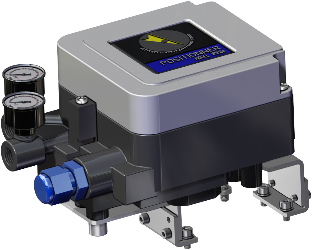 GDV (double acting) pneumatic actuator with integrated manual control - accessories - ELECTROPNEUMATIC POSITIONER (INTRINSICALLY SAFE)
