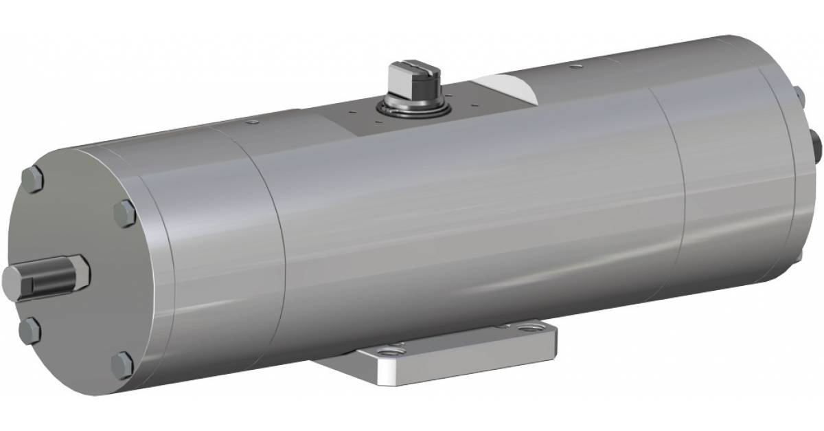 GS (spring return) pneumatic actuator 316 continuous stainless steel bar