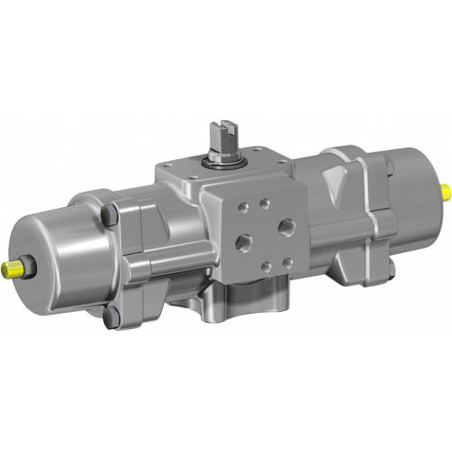 GS (spring return) pneumatic actuator CF8M (microcast stainless steel)