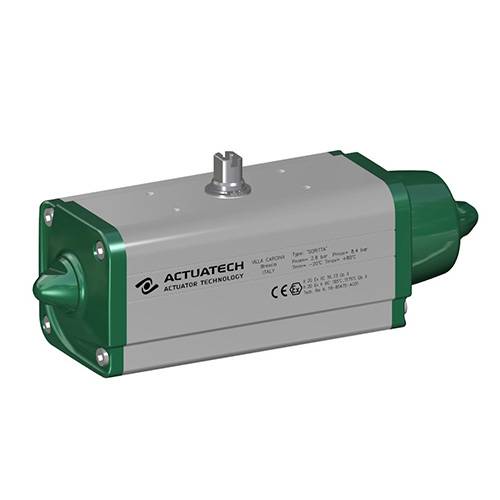 GS (spring return) pneumatic actuator 40 PSI ÷ 2,8 bar