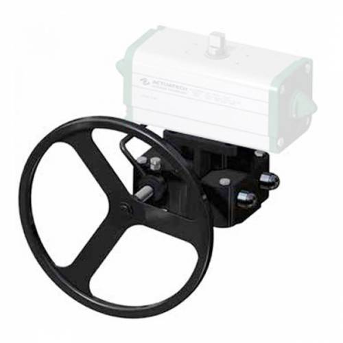 Aluminium manual handwheel gear box with declutchable up