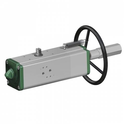 GDV (double acting) pneumatic actuator with integrated manual control