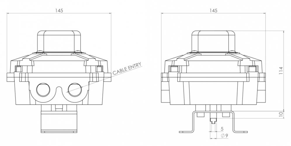 KS2L ATEX aluminium with optical indicator