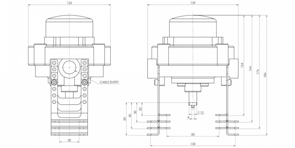 KSSK ATEX aluminium with optical indicator