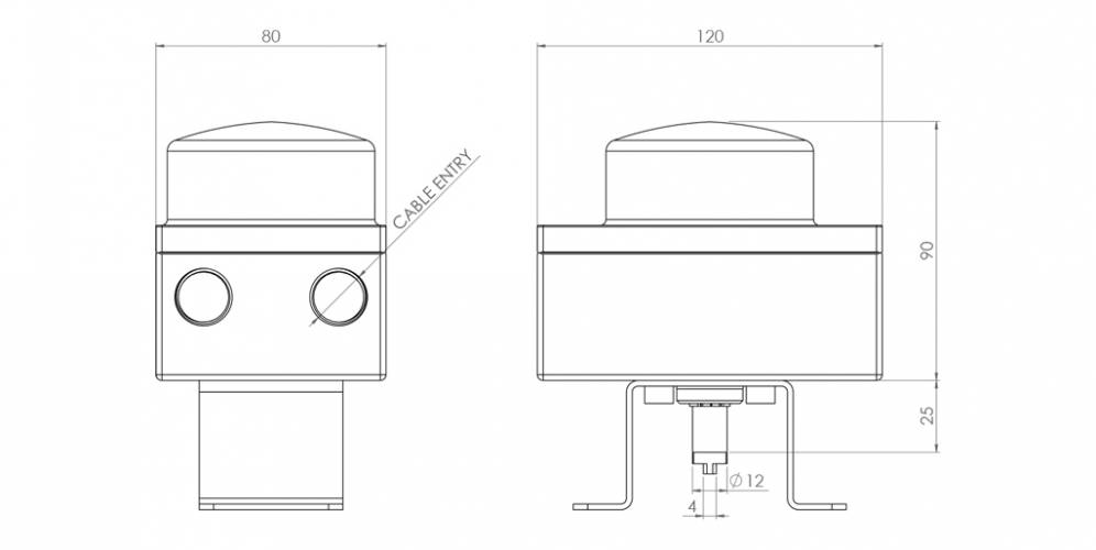 KSSB aluminium and thermoplastic with optical indicator